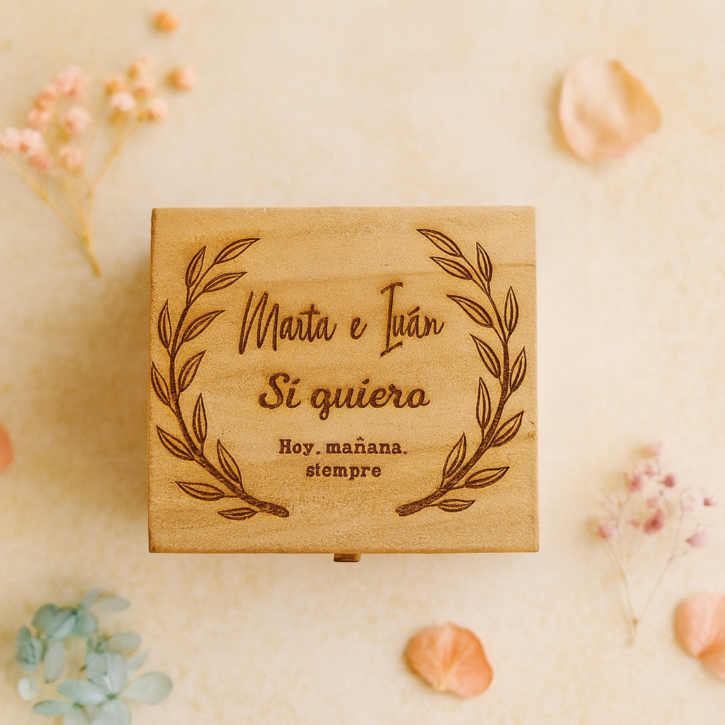 Caja de Madera | Porta alianzas