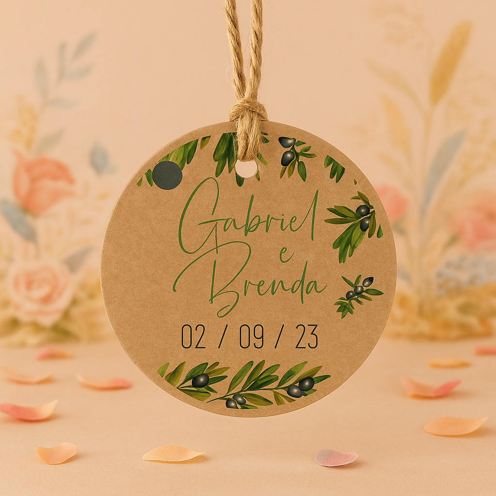 Etiqueta para detalles de Boda | Olivo