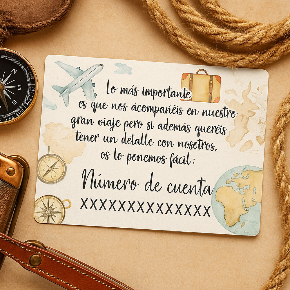 Tarjeta Número de cuenta | Viajera