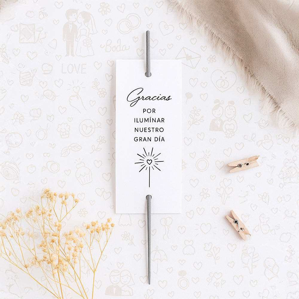 Bengala para Boda | Gracias