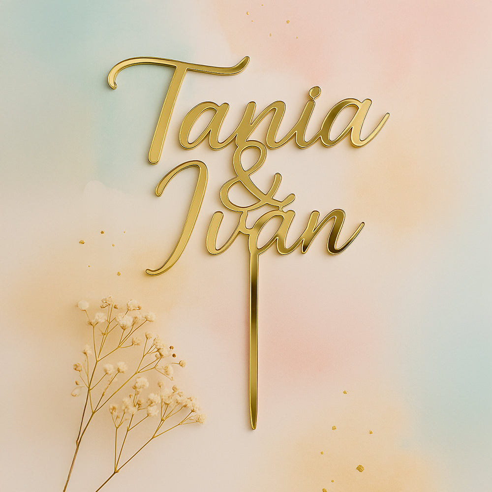 Cake Topper de Boda | Metacrilato