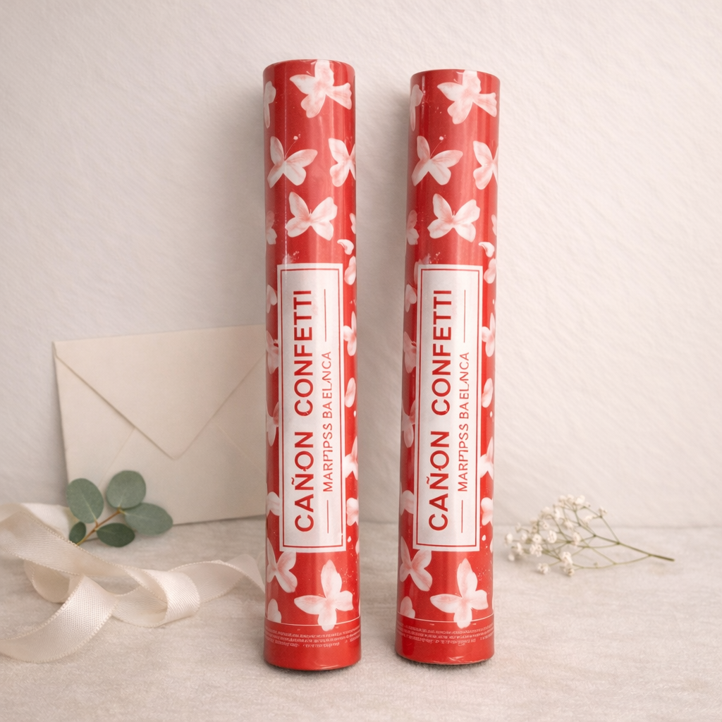 Cañon confeti mariposas