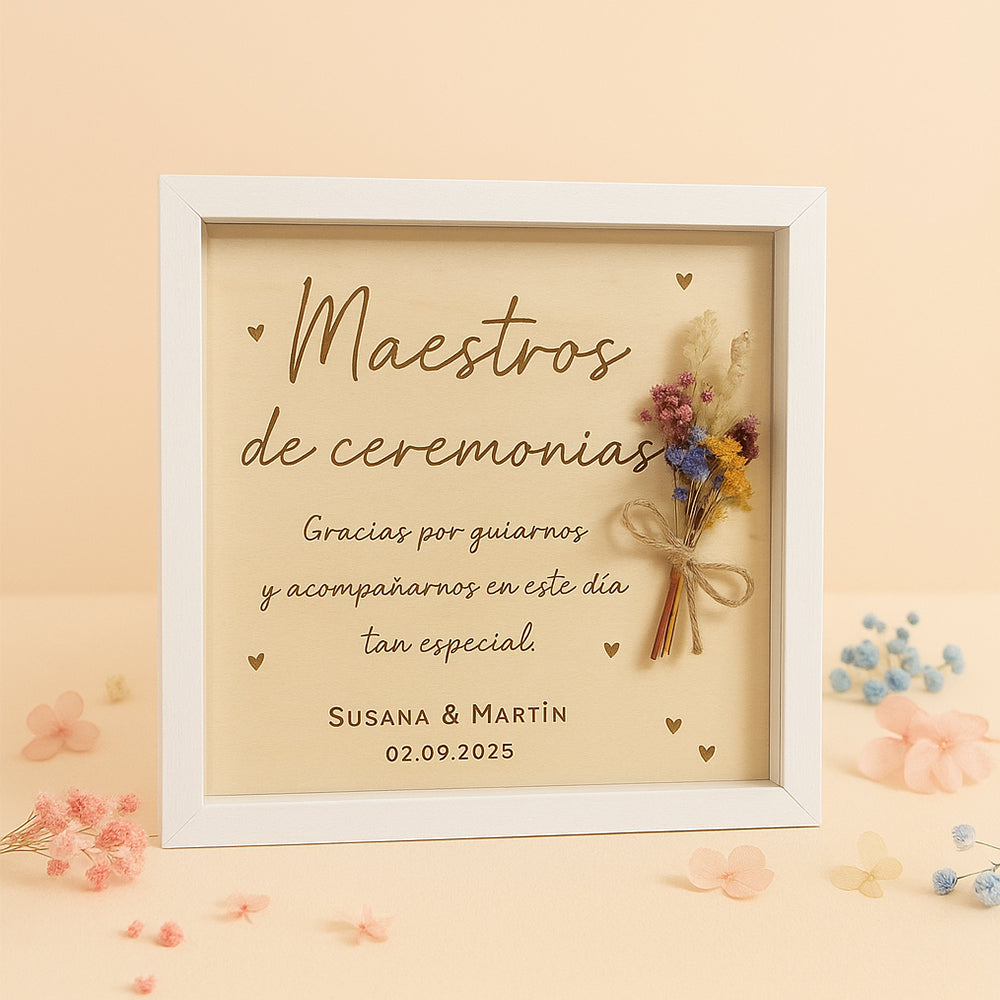 Marco regalo maestro ceremonias