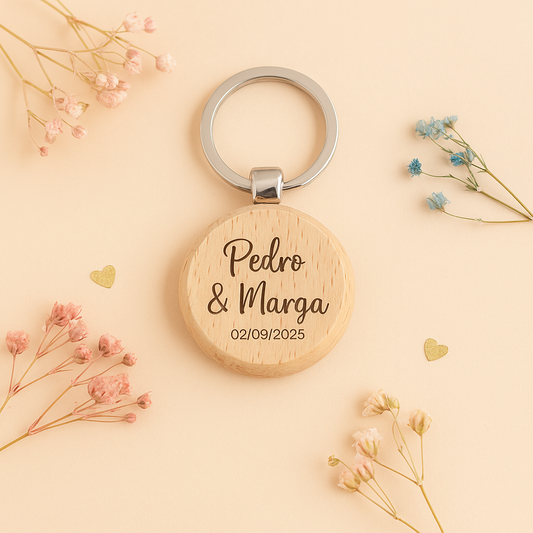 Detalle llavero de boda