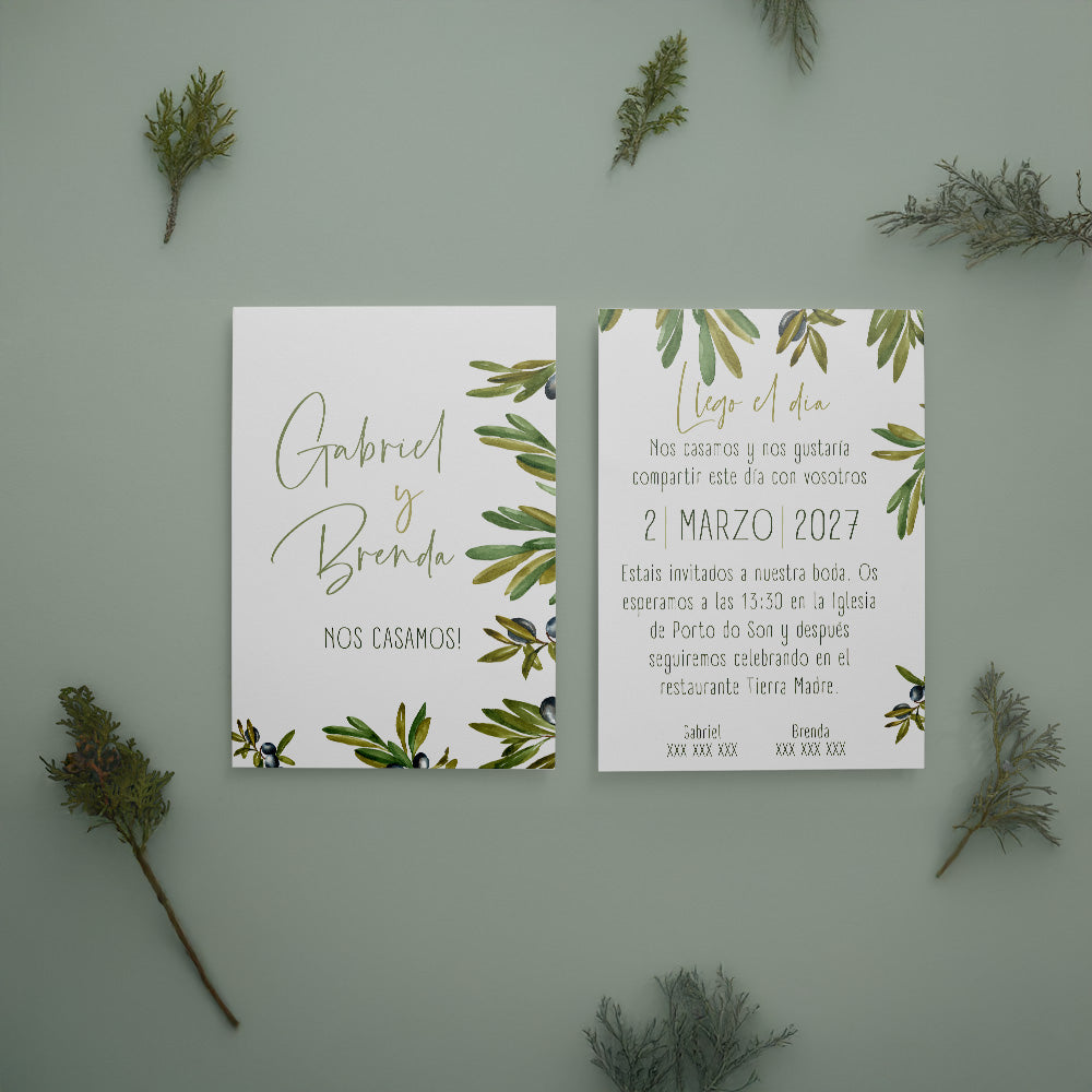 Invitación de Boda | Olivo