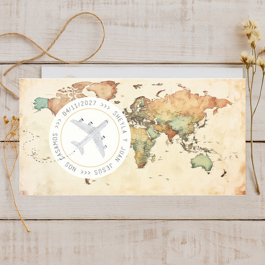 Invitación de Boda | Viajera