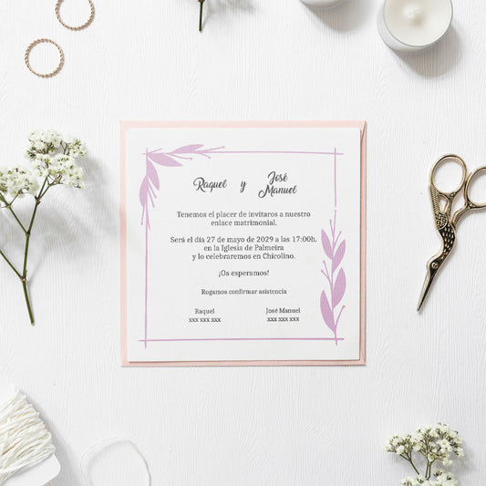 Invitación de Boda | Elegante