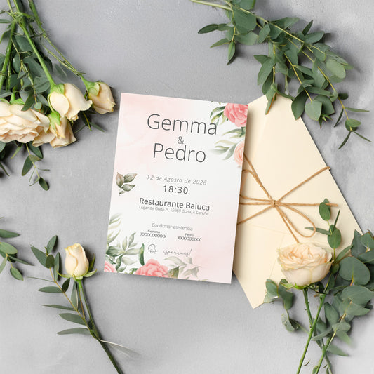 Invitación de Boda | Floral