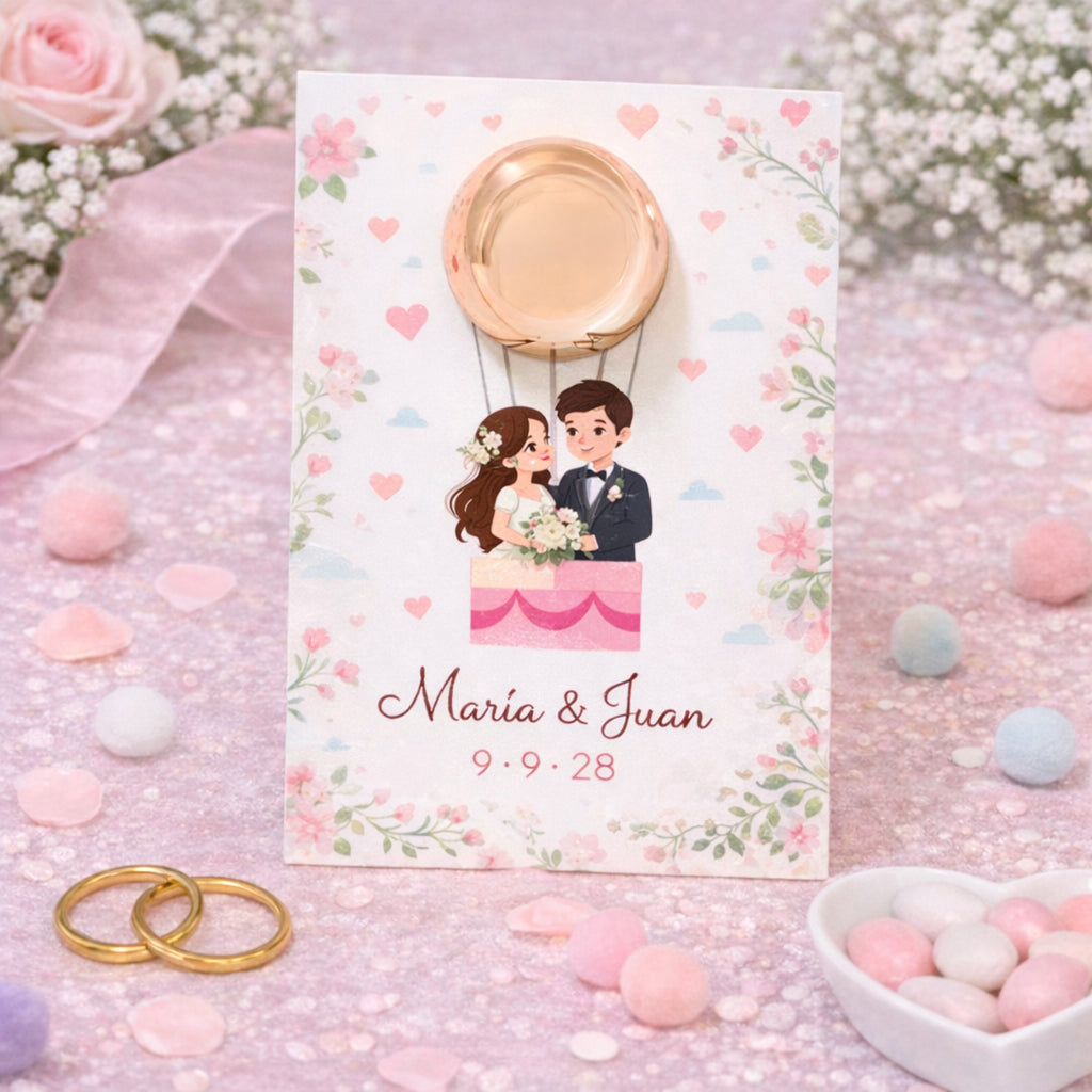 Bálsamo labial personalizado para boda
