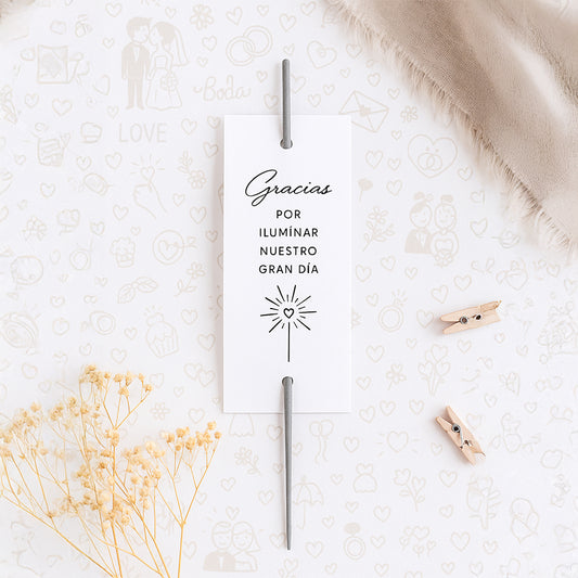 Bengala para Boda | Gracias