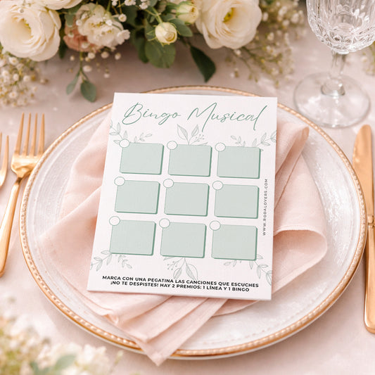 Bingo musical floral