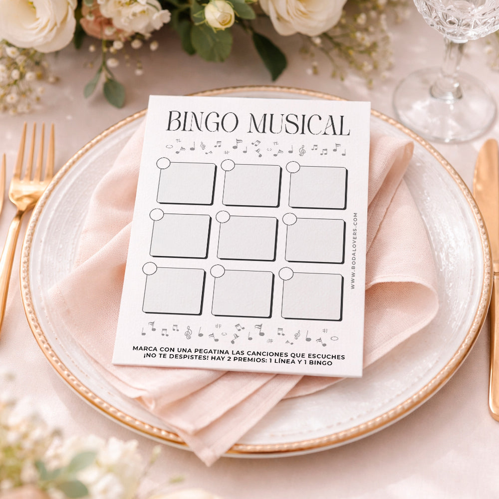 Bingo musical minimal