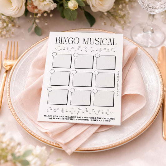 Bingo musical minimal