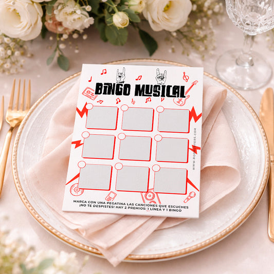 Bingo musical rockero