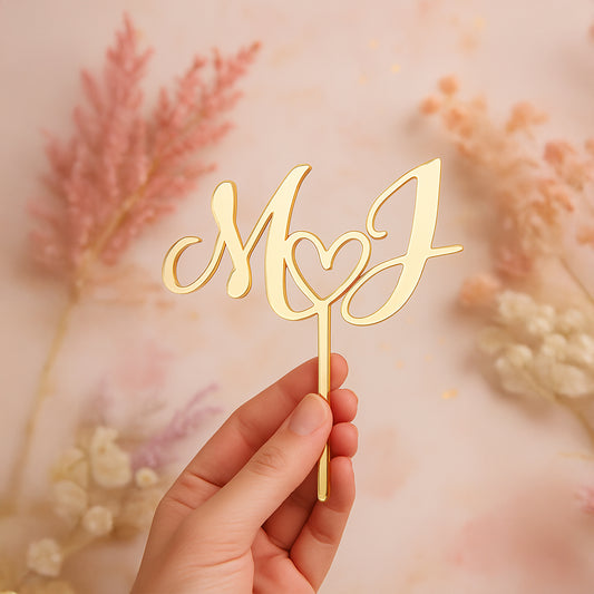 Cake Topper de Boda | Metacrilato inicial