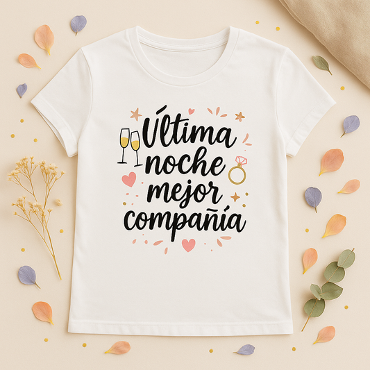 Camiseta despedida de soltera | Última noche