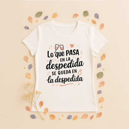 Camiseta despedida | Lo que pasa, se queda