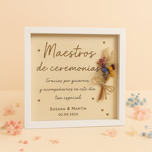 Marco regalo maestro ceremonias